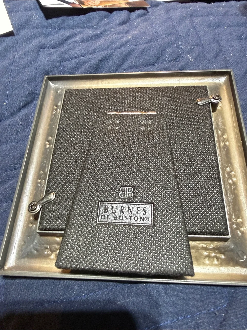 Burnes Of Boston Silver Floral Embossed Picture Frame - Metallic Silver